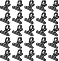 30 Pack Bulldog Clips 0.87 Inch Small Hinge Paper Clips Metal Hinge Clips by Orcielo