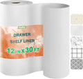 OcePor Non-Adhesive Drawer and Shelf Liner 12IN x 30FT, Non Slip Cabinet and by OcePor