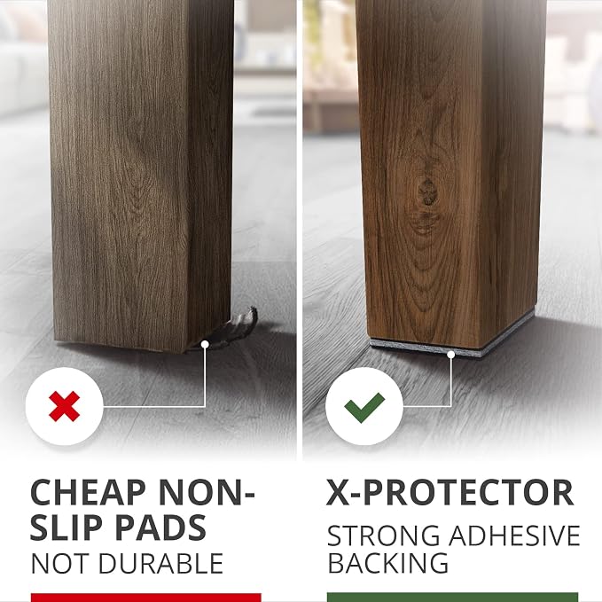 X-PROTECTOR Non Slip Furniture Pads – 4 PCS Premium Furniture Grippers 6"! Best - Image 4