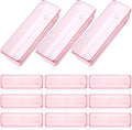 Maitys 12 Pcs Vanity Drawer Organizer 9 x 3 x 2 Inches Clear Plastic Utensil by Maitys