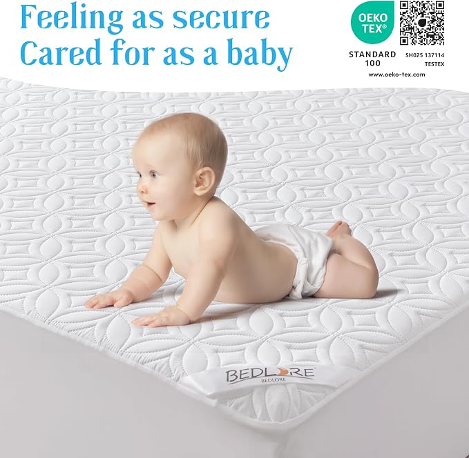 BEDLORE Waterproof Mattress Protector, Twin Size Mattress Pad - Image 7