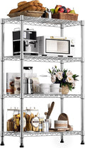 1000 lbs Storage Shelving 4-Tier Utility Shelving Unit Steel Organizer Wire Rack by MEIGAOPLASTICANDMETALHKCOLIMITED