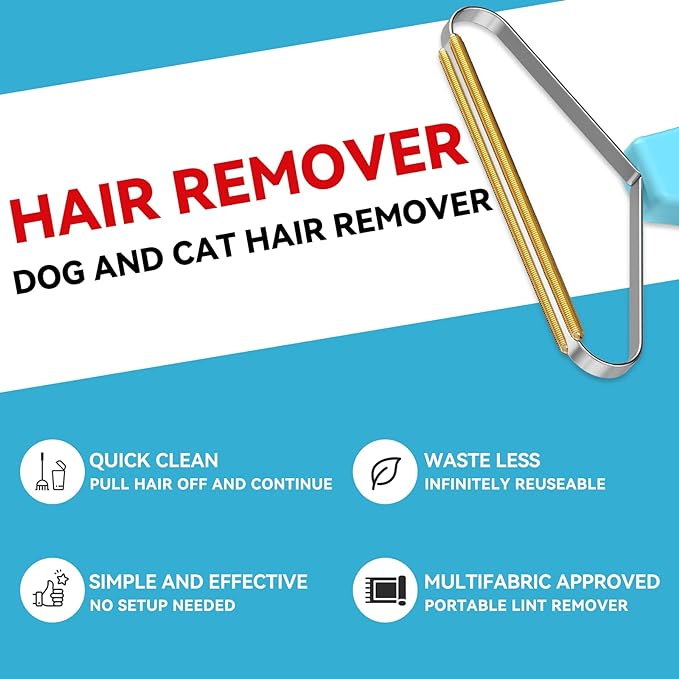 Pet Hair Remover, Dog and Cat Hair Remover, Wool Hair Remover, Carpet Rake - Image 7