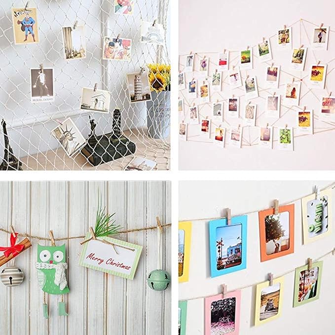 DurReus Tiny Clothes Pins Colorful Hang Up Photographs Drawings Party Clips - Image 8