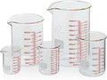 High Borosilicate Glass Measuring Cup Set-V-Shaped Spout, Includes 60ml by AckersBORO33
