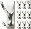 Self Adhesive Coat Hooks for Hanging: Heavy Duty Stainless Wall Hook for Towel by pickpiff