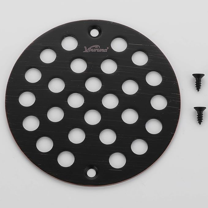 4-Inch Screw-in Shower Strainer Drain Cover Replacement Floor Strainer - Image 6