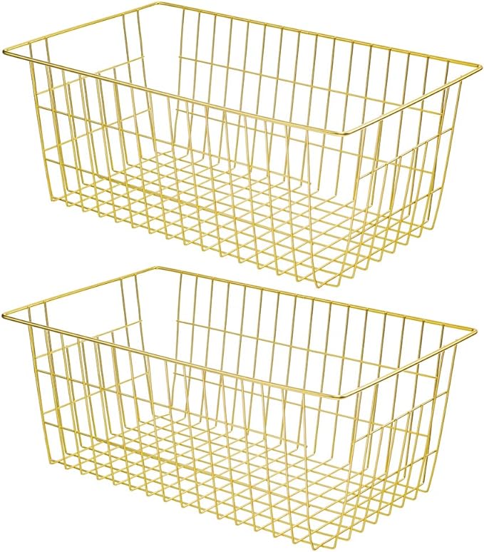 SANNO Wire Baskets Storage Baskets, Freezer Bakets Pantry Baskets Kitchen by SANNO