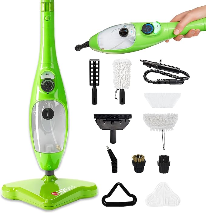 H2O X5 5-in-1 Multi-Purpose Steam Mop, Handheld Steam Cleaner, Adjustable Height by H2O