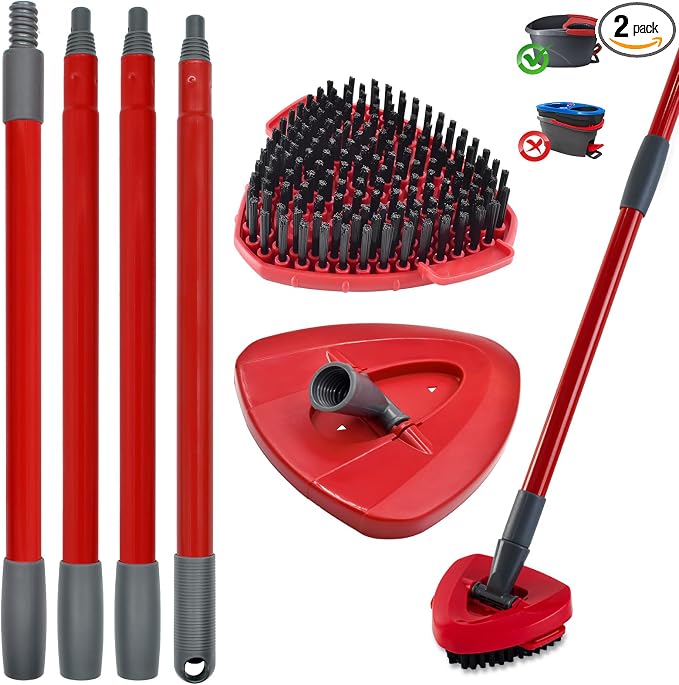 Mop Handle for Ocedar, Scrub Brush and Spin Mop Base Compatible by Unknown