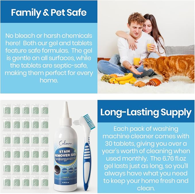 Laundry Refresh Kit, 30 Washing Machine Cleaner Tablets, 6.76 fl. oz Stain - Image 6