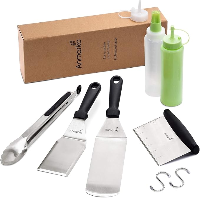 Metal Spatula Set Stainless Steel and Scraper - Image 7
