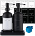 Black Thick Glass Soap Dispenser by Eggs+sound