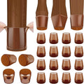 BALEINE 16 Pack Silicone Chair Leg Floor Protectors, Stool Leg Protectors Cap by BALEINE