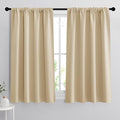 RYB HOME Curtains for Bedroom 63 inches Long, W 34 x L 63, Biscotti Beige by RYBHOME
