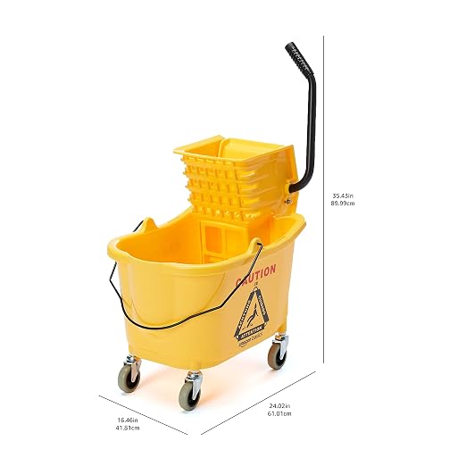 Amazon Basics Side Press Wringer Combo Commercial Floor Cleaning Rectangular - Image 6