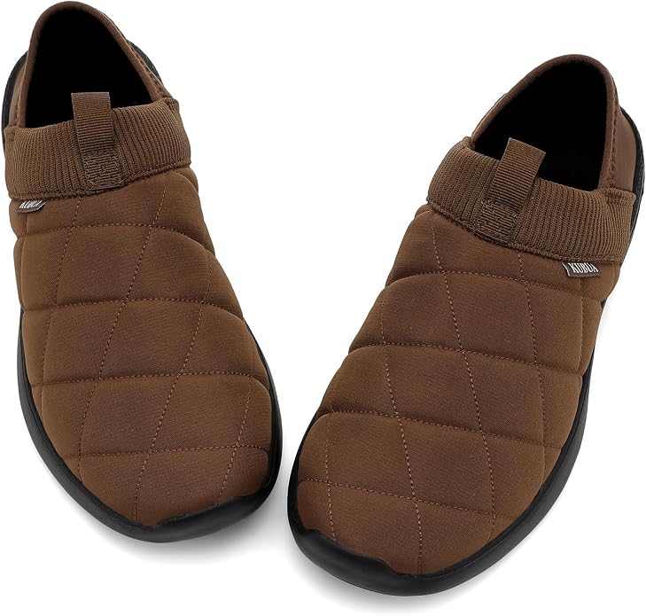 KUBUA Slippers for Men and Womens Indoor House Shoes Plush Slip on Outdoor - Image 5