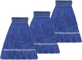 3 Pack Reusable Cleaning Heavy Duty Mop Heads Commerical Replacement Mop Heads by Unknown