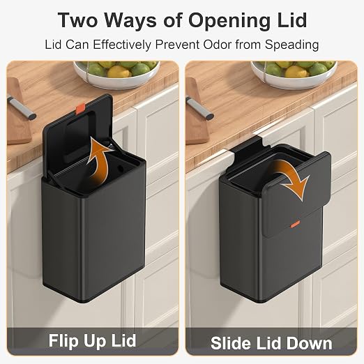 Mbillion Kitchen Compost Bin Hanging Trash Can - Image 4