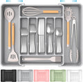 Extra Large Expandable Silverware Organizer, BPA-Free Food-Safe Cutlery by Unknown