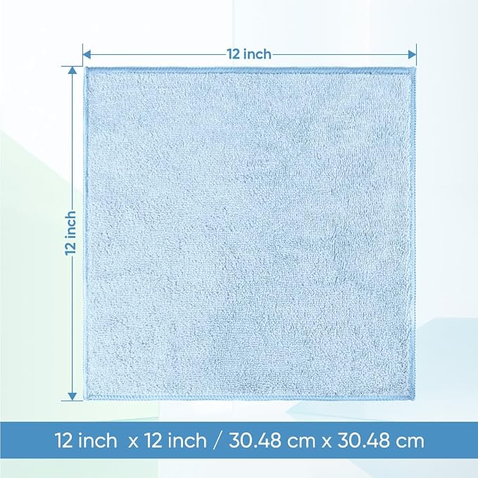 HOMEXCEL Microfiber Washcloths 12 Pack, Highly Absorbent and Soft Face Towel - Image 2