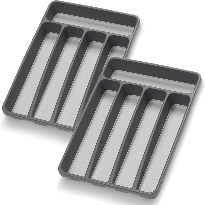 Silverware Organizer 2 Pieces Utenisl Organizer Holder Kitchen Drawer Organizer by Loyareal