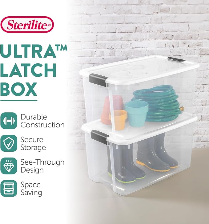 Sterilite 20-Pack Ultra Latching Box, Storage Bins - Image 2