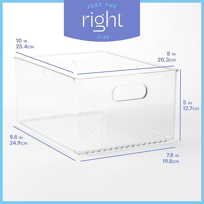 Plastic Food Storage Clear Container Bin - Image 3