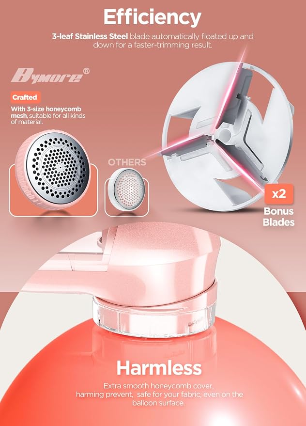 Fabric Shaver, Lint Remover, Bymore Lint Shaver Defuzzer Sweater Shaver - Image 3