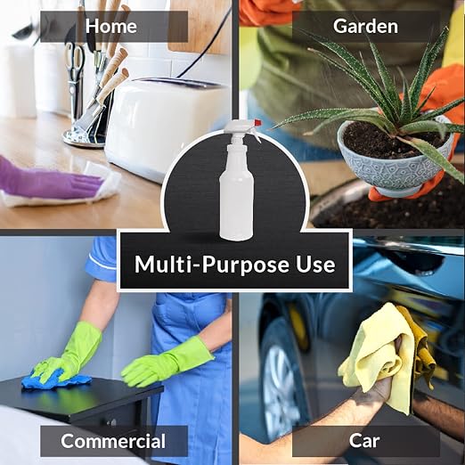 Pinnacle Mercantile Plastic Spray Bottles Leak Proof Technology Empty 32 oz - Image 4