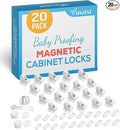20 Pack Magnetic Cabinet Locks Baby Proofing by vmaisi