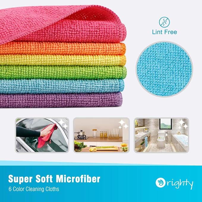 Orighty Microfiber Cleaning Cloth Pack of 120, Microfiber Towels - Image 3