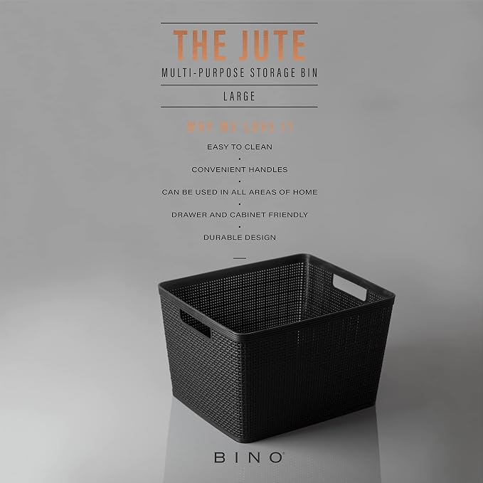BINO | Woven Plastic Basket | Large, Space - Image 2