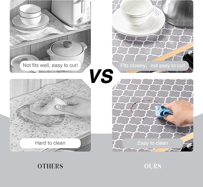 Glotoch 24 Inch Extra Wide Non Slip Shelf Liner, Non Adhesive Drawer Liner - Image 3