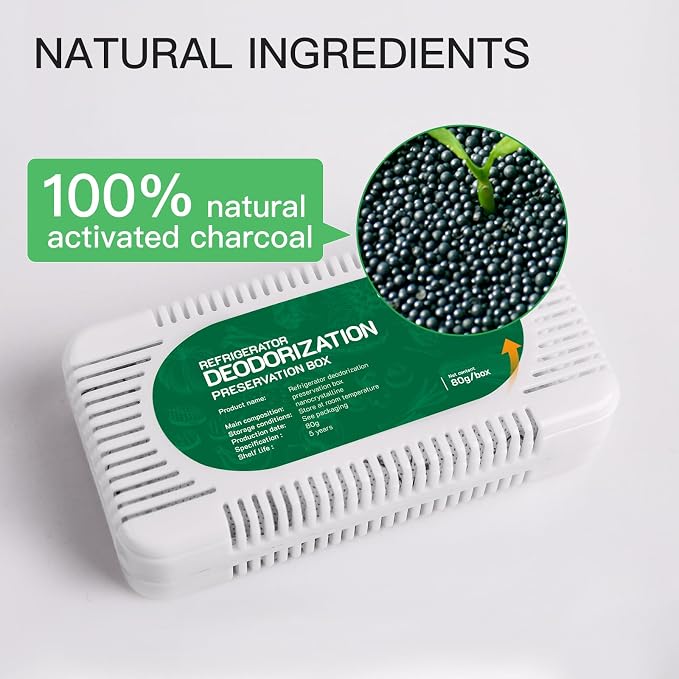 8 Pack Fridge Deodorizer, Refrigerator and Freezer Deodorizer Odor Eliminator - Image 4