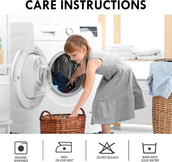 DWCN Blackout Curtains Thermal Insulated, Energy Saving & Noise Reducing - Image 7