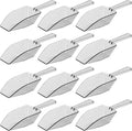 Clear Plastic Acrylic Scoops 12 Pcs | 6.5” Medium Kitchen Scoop | Wedding by Anapoliz