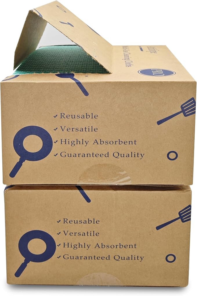 Heavy Duty Reusable Cleaning Cloths 100 Count Food Service Wipes Dishcloths - Image 3