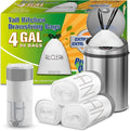 Trash Bags 4 Gallon Small Kitchen Drawstring Bathroom Garbage Bags, Fit 2-4 Gal by ALLCLEANbags