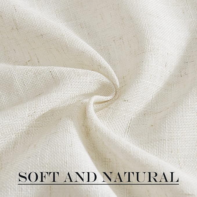 NICETOWN Linen Blend Small Window Curtains - Image 8
