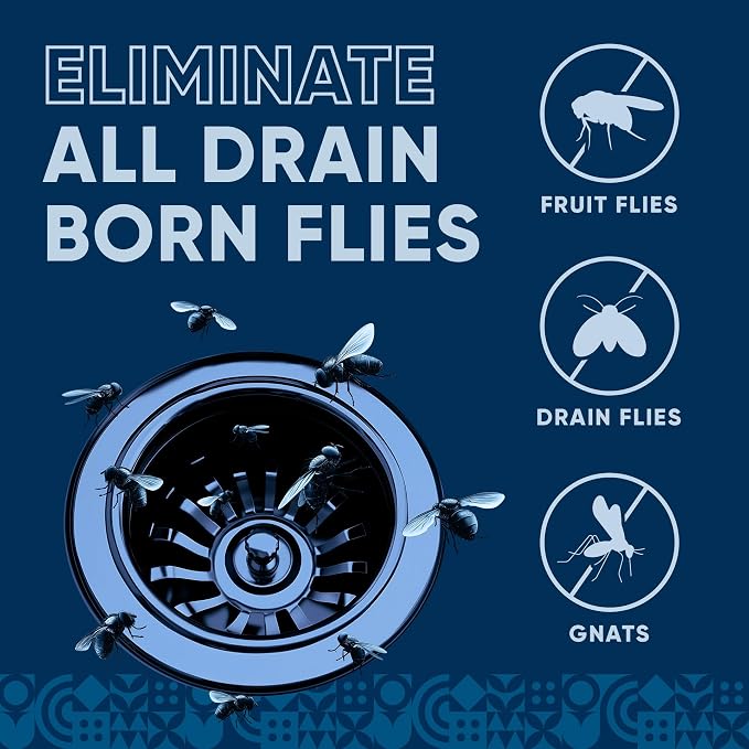 Fruit Fly Drain Treatment | Drain Fly Eliminator | Eliminates Gnats, Sewer - Image 4