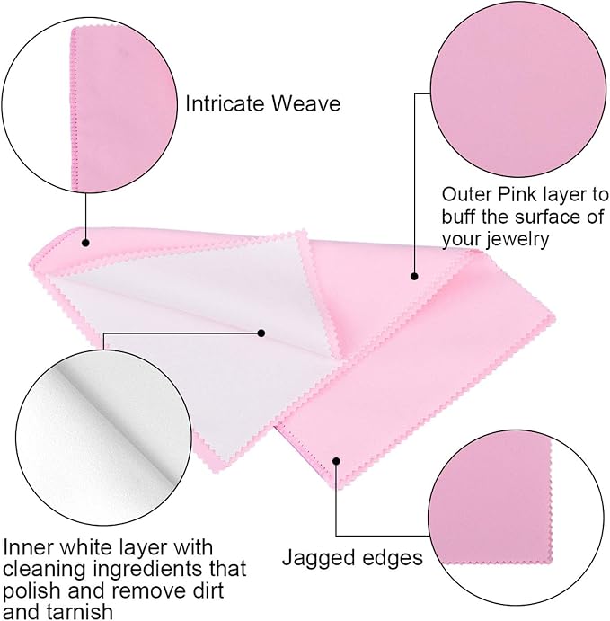 SEVENWELL Silver Polishing Cloth, Jewelry Cleaner Cloth - Image 2