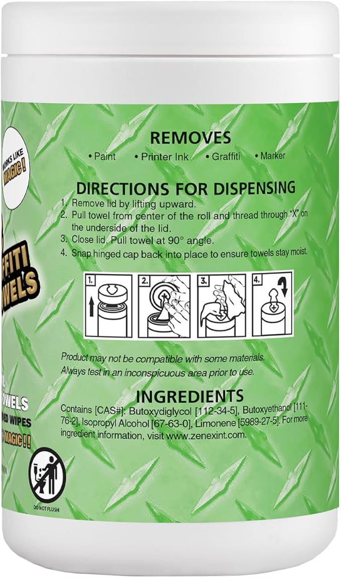 Magic Heavy Duty Paint & Graffiti Removing Wipes - Image 3