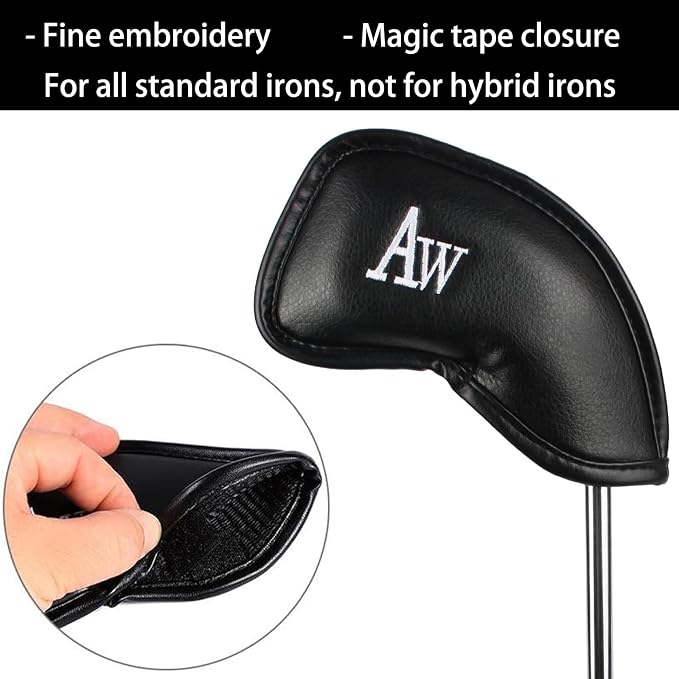 Golf Iron Head Covers Synthetic Leather Waterproof Club Head Covers - Image 3