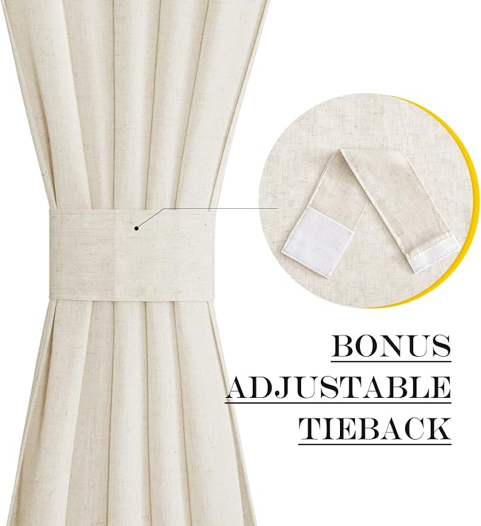 NICETOWN Blackout French Door Curtains - Image 2