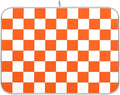 Burnt Orange Chessboard Dish Drying Mat by Wamika