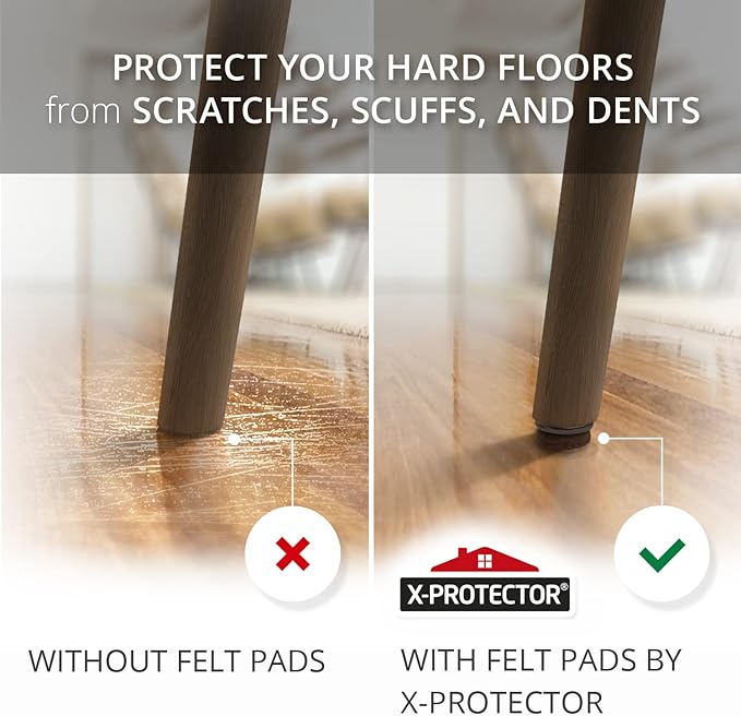 Screw-On Felt Furniture Pads X-Protector 24 PCS - Image 4
