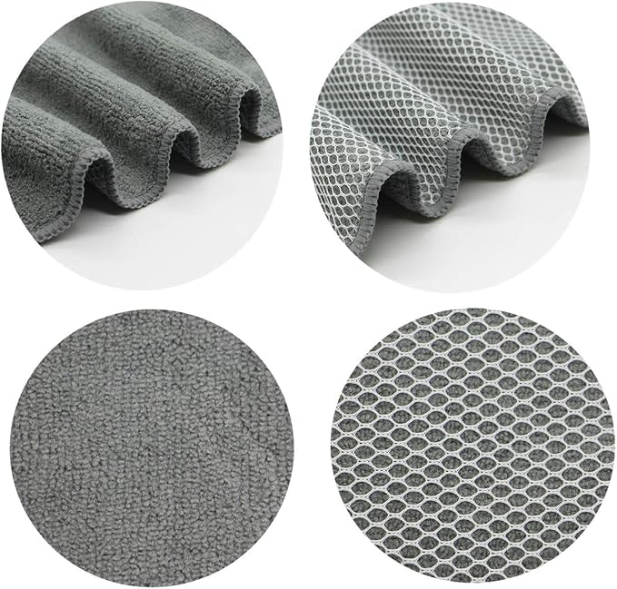 Microfiber Dish Cloths Fast Drying Kitchen Cleaning Cloth Dish Rags Dust Cloths - Image 6