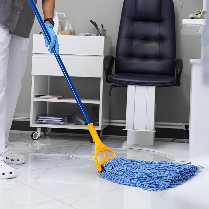 Matthew Cleaning 20oz 6Pack Cotton Floor Mop, Cotton Looped-Open String Heavy - Image 3