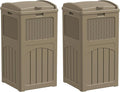 YESHOMY 2 Pack Outdoor Trash Can by SearchallYESHOMY